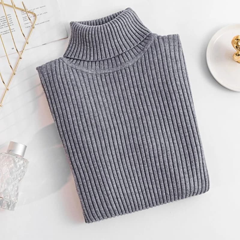 Golfy Podstawowe Dopasowane Elastyczne Swetry Koreańskie Damskie Jesień Zima 2025 Jednolite Swetry Dzianinowe Uniwersalne Ciepłe Swetry